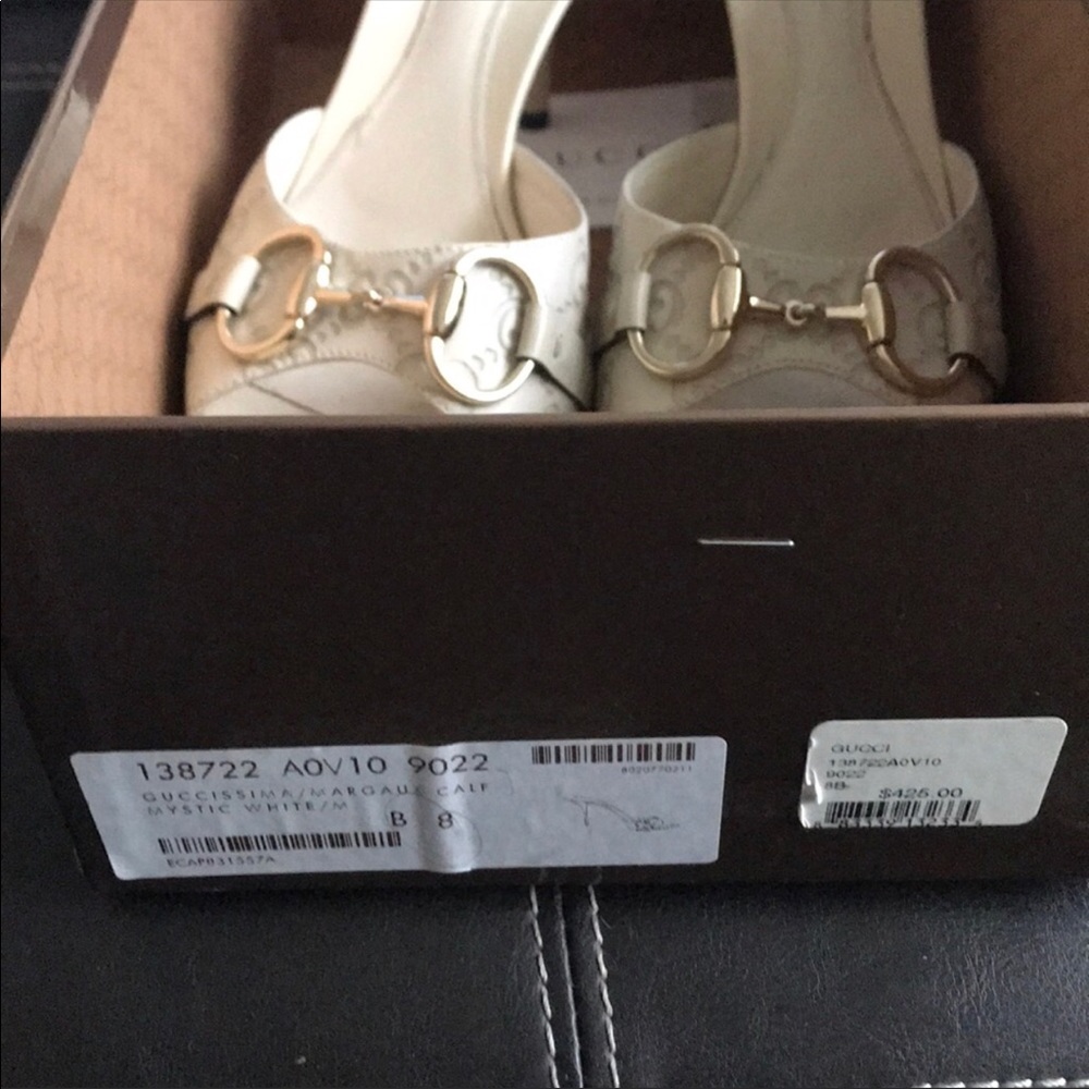 Gucci mystic white shoes size 8